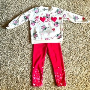 Star Wars Yoda XOXO Valentine’s Day Outfit - Girls 5T